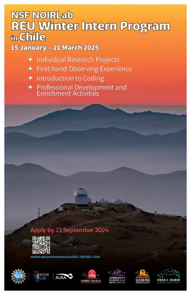 Electronic Poster: REU Winter 2024 Intern Program in Chile